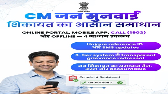  Delhi CM Jan Sunwai Portal