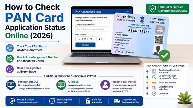 How to Check PAN Card Application Status Online