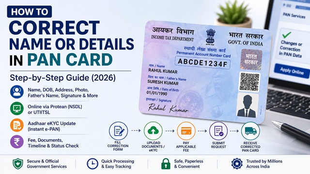  How to Correct PAN Card Details