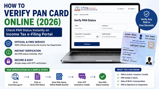  How to Verify PAN Card Online
